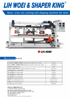 auto cross set cutting and shaping machine for door
